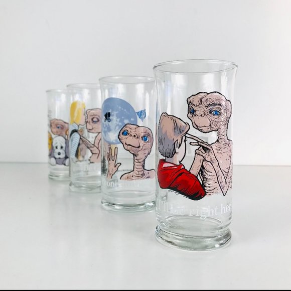 Vintage 1982 ET Pizza Hut Collectors Glasses - Picture 6 of 6